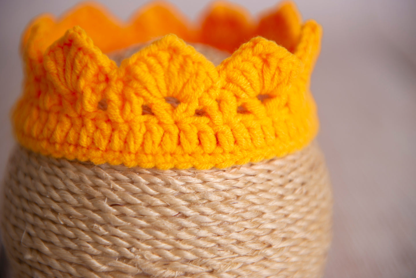 Crochet Crown - Orange