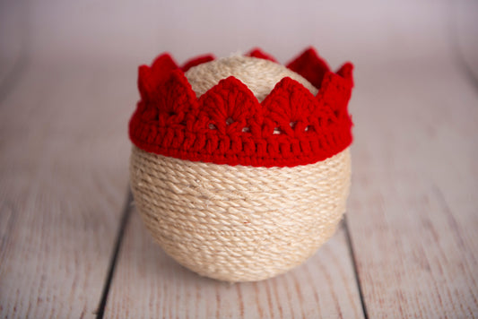 Crochet Crown - Red
