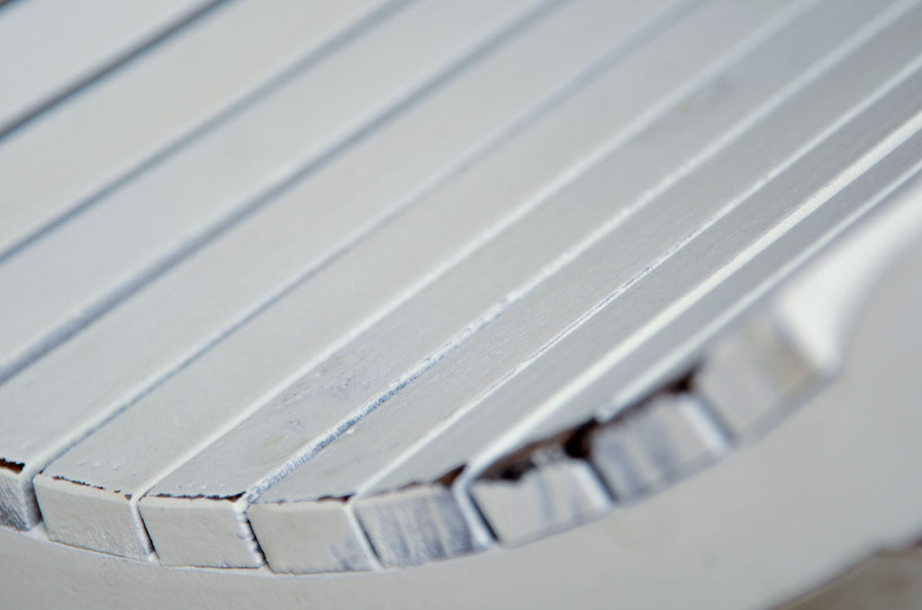 Curved Vintage Bench - Model 4 - White