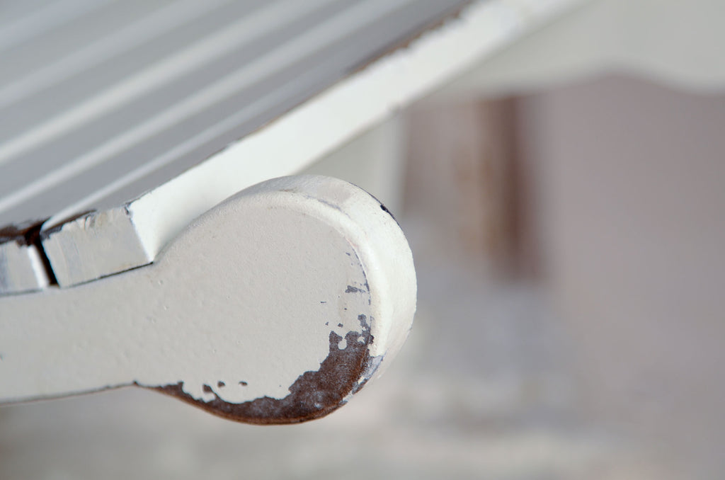 Curved Vintage Bench - Model 4 - White