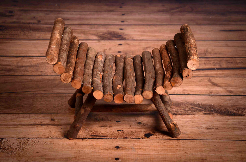 Curved Rustic Bench-Newborn Photography Props