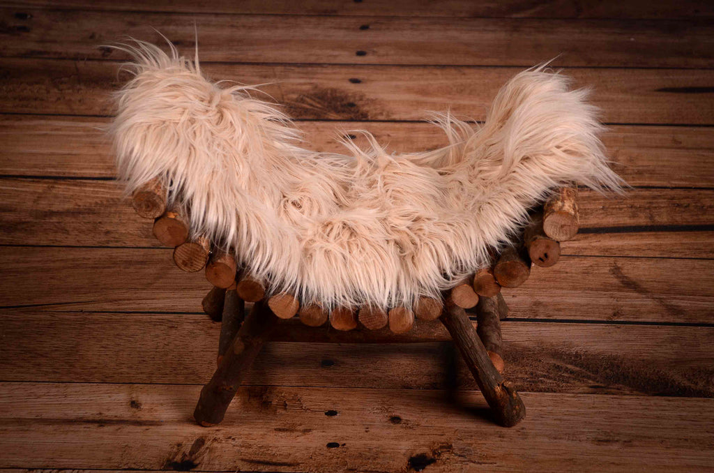 Curved Rustic Bench-Newborn Photography Props