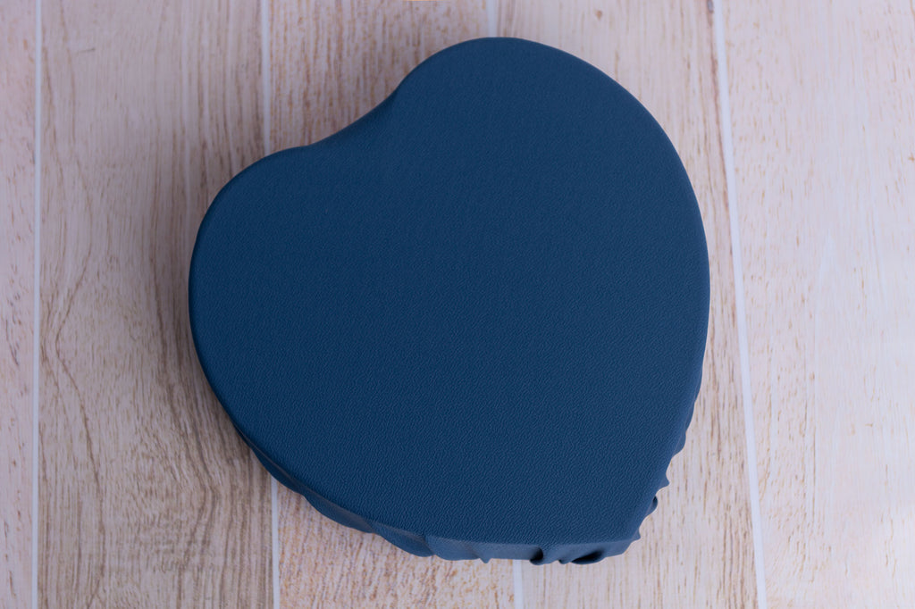 Toggle Tie Cover for Vintage Heart Bowl - Textured - Denim