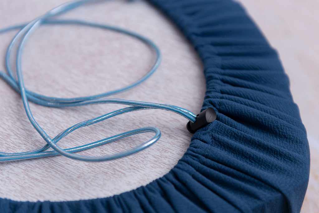 Toggle Tie Cover for Vintage Heart Bowl - Textured - Denim
