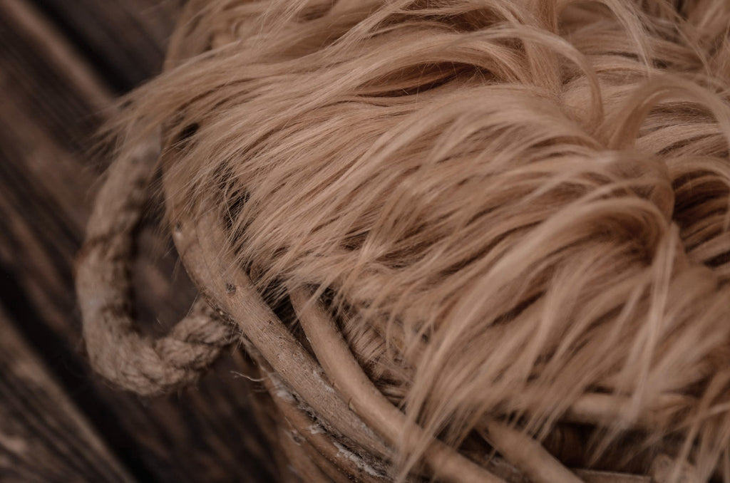 Faux Fur - Camel-Newborn Photography Props