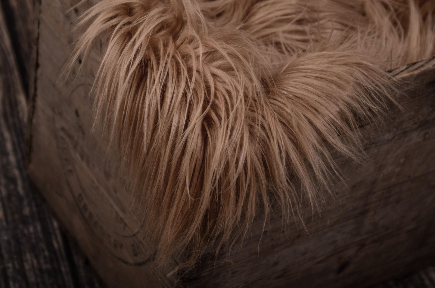 Faux Fur - Camel-Newborn Photography Props