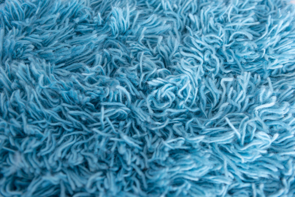Flokati Rug - Blue - Small