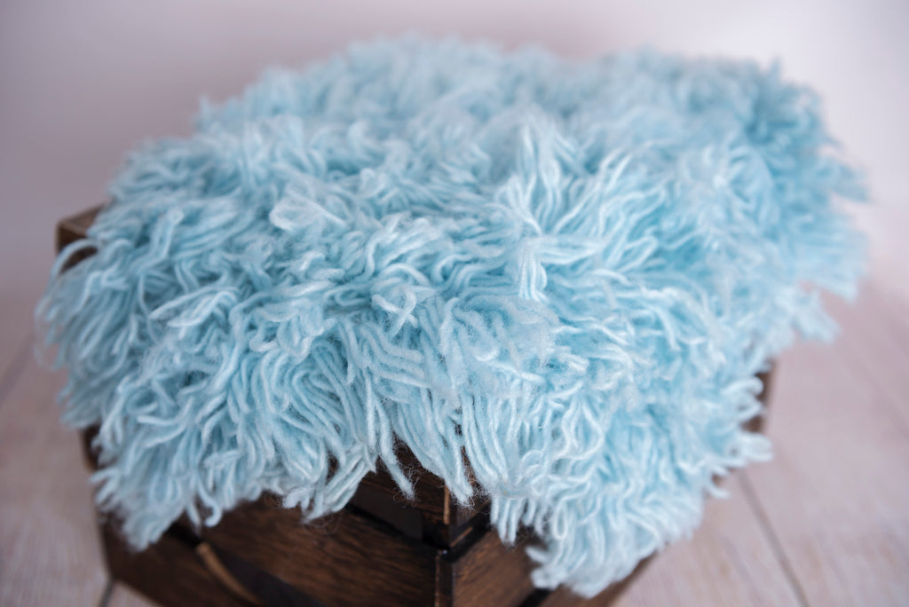 Flokati Rug - Sky Blue - Medium