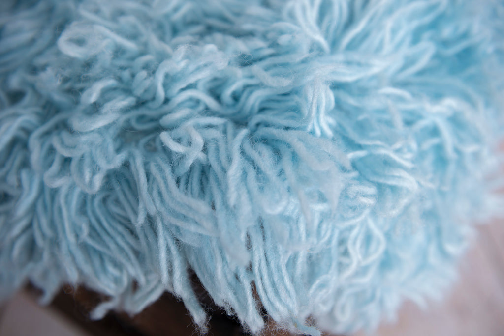 Flokati Rug - Sky Blue - Medium