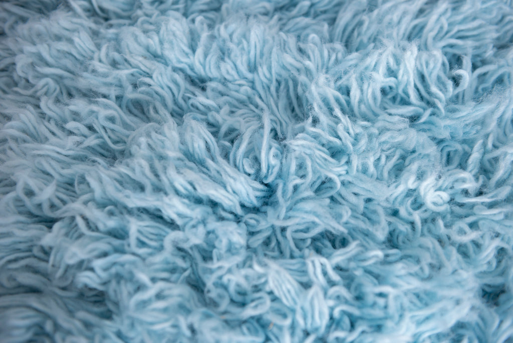 Flokati Rug - Sky Blue - Medium