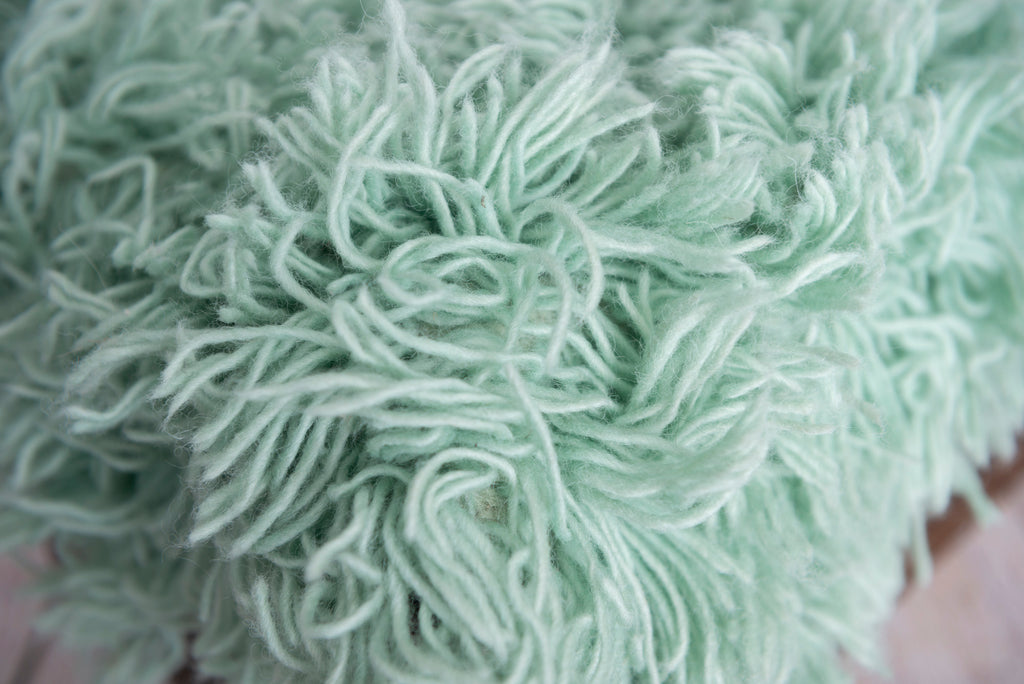 Flokati Rug - Mint - Medium