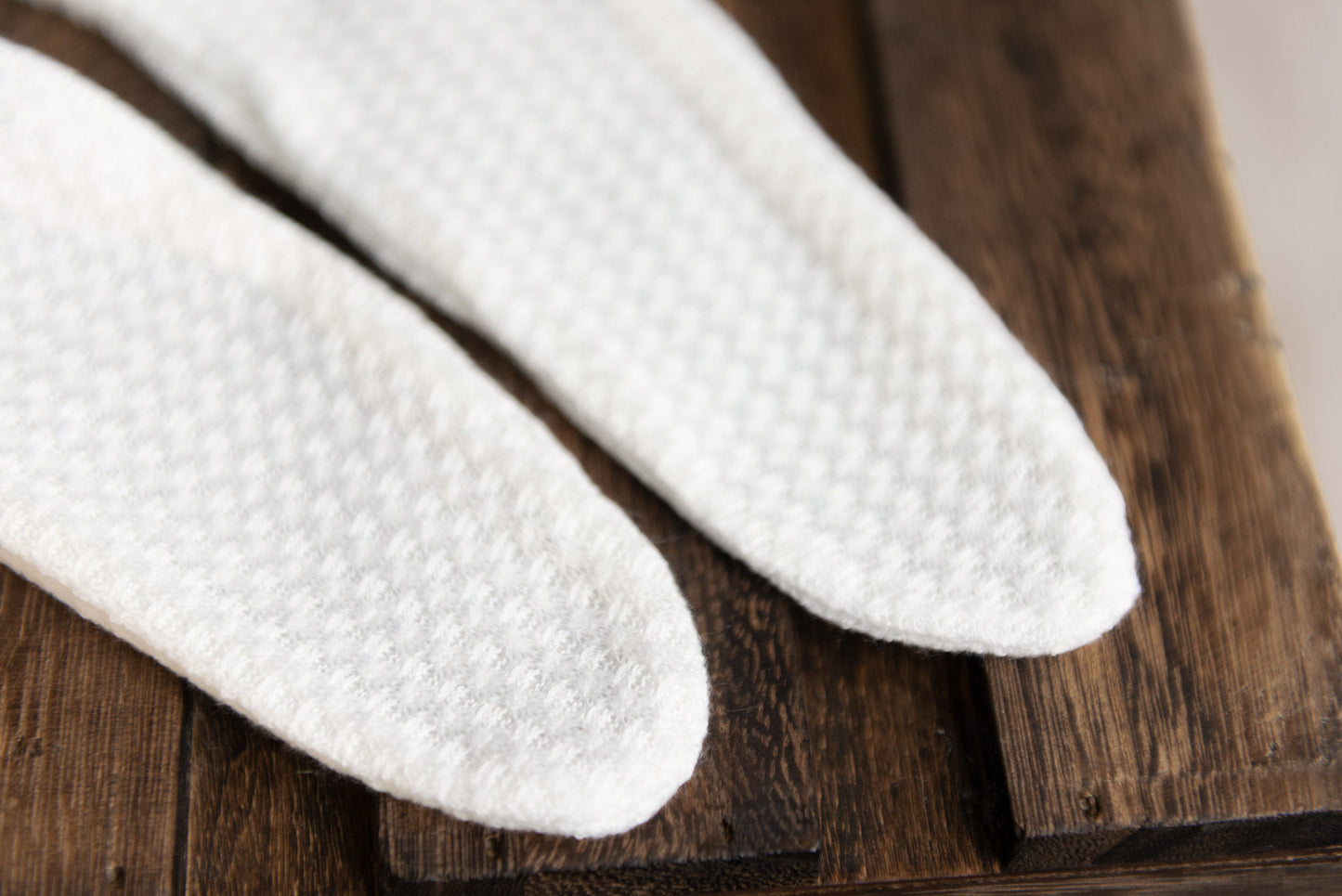 Footed Pajamas - Perforated - White