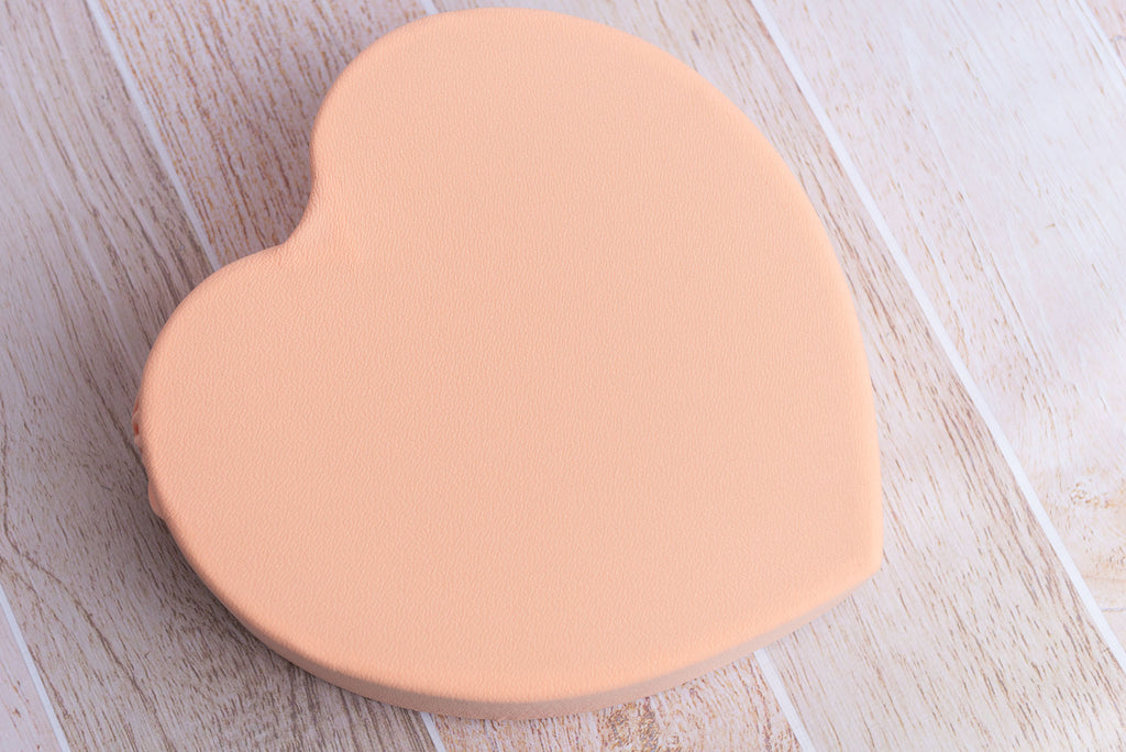 Toggle Tie Cover for Vintage Heart Bowl - Textured - Peach