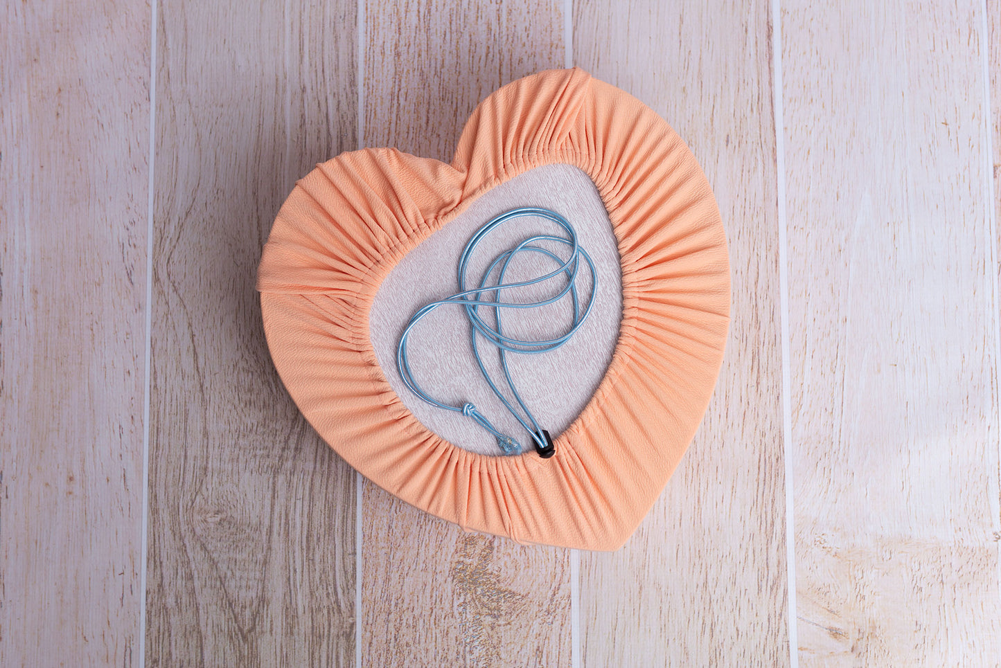 Toggle Tie Cover for Vintage Heart Bowl - Textured - Peach
