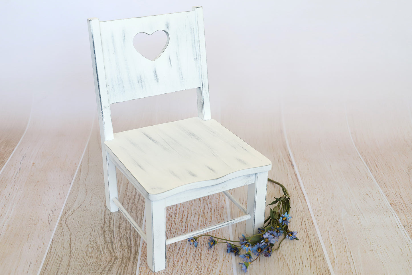 Small Wooden Harlow Chair - Heart Center