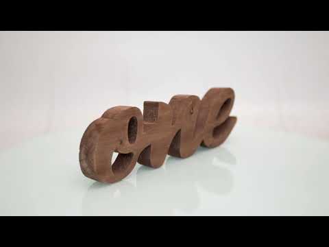 Wooden One - Script - Brown