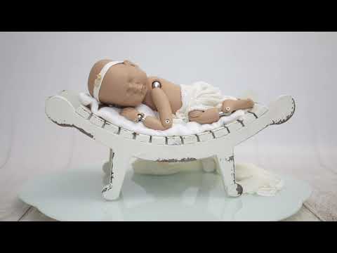 Curved Vintage Bench - Model 4 - White