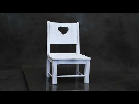 Small white wooden chair new arrivals