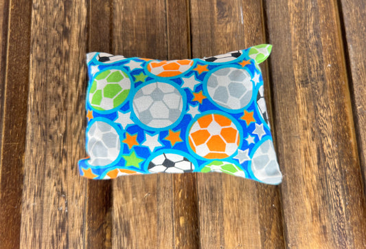 Mini Pillow with Cover - Multicolor - Soccer