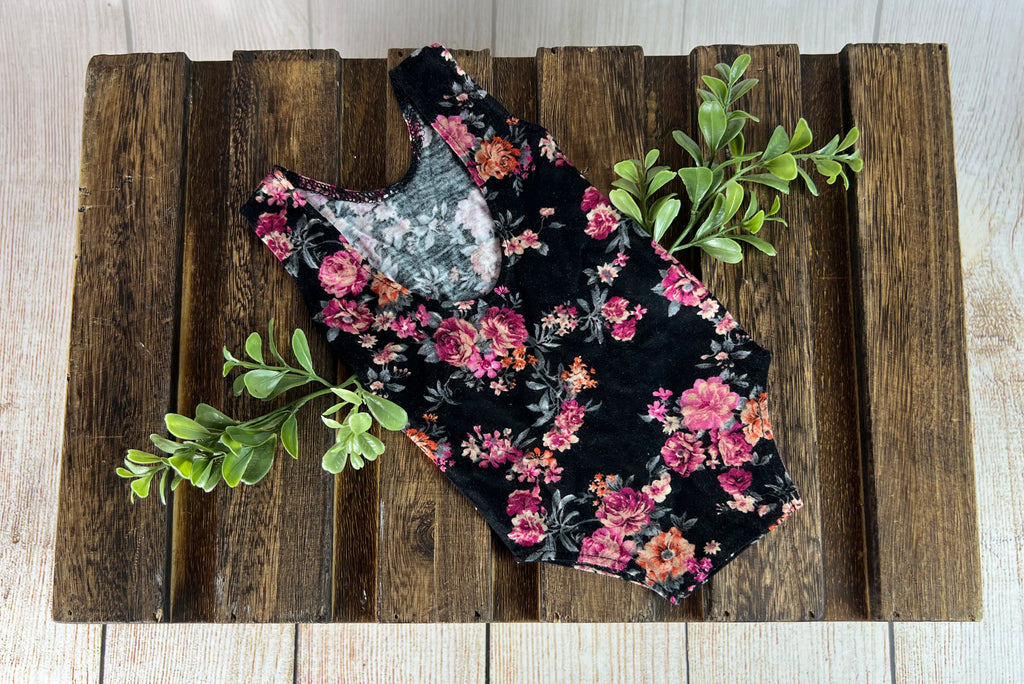 Sleeveless Stitch Romper- Floral 3 -
