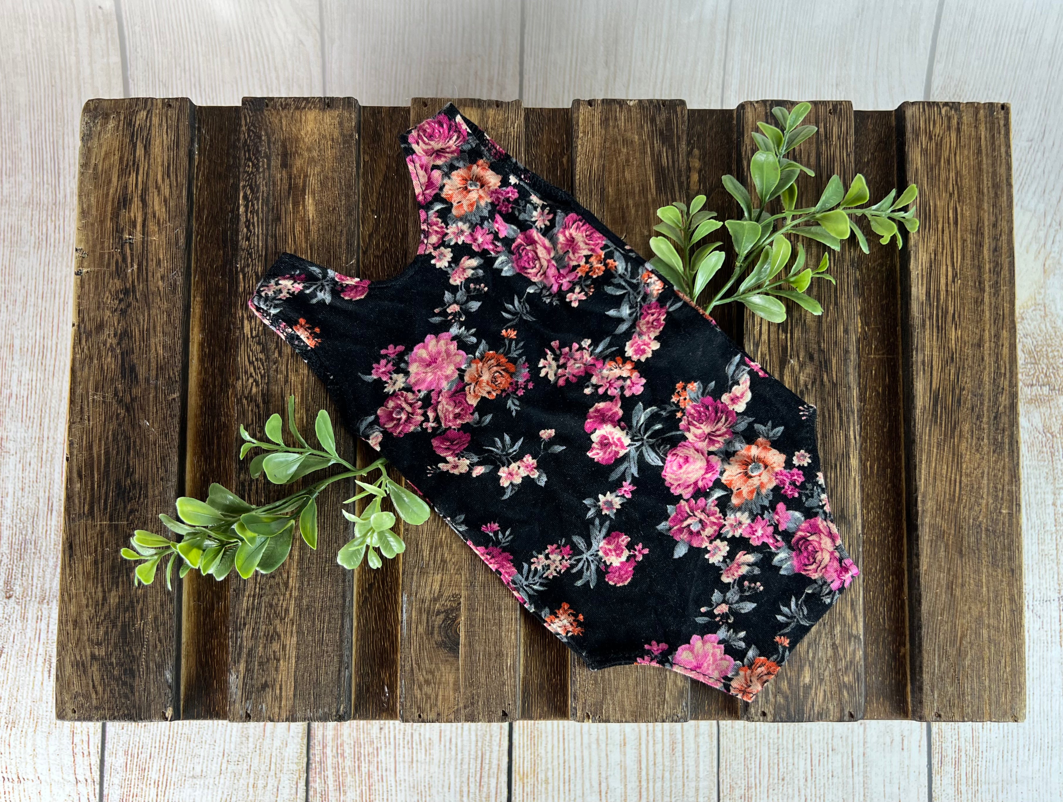 Sleeveless Stitch Romper- Floral 3 -