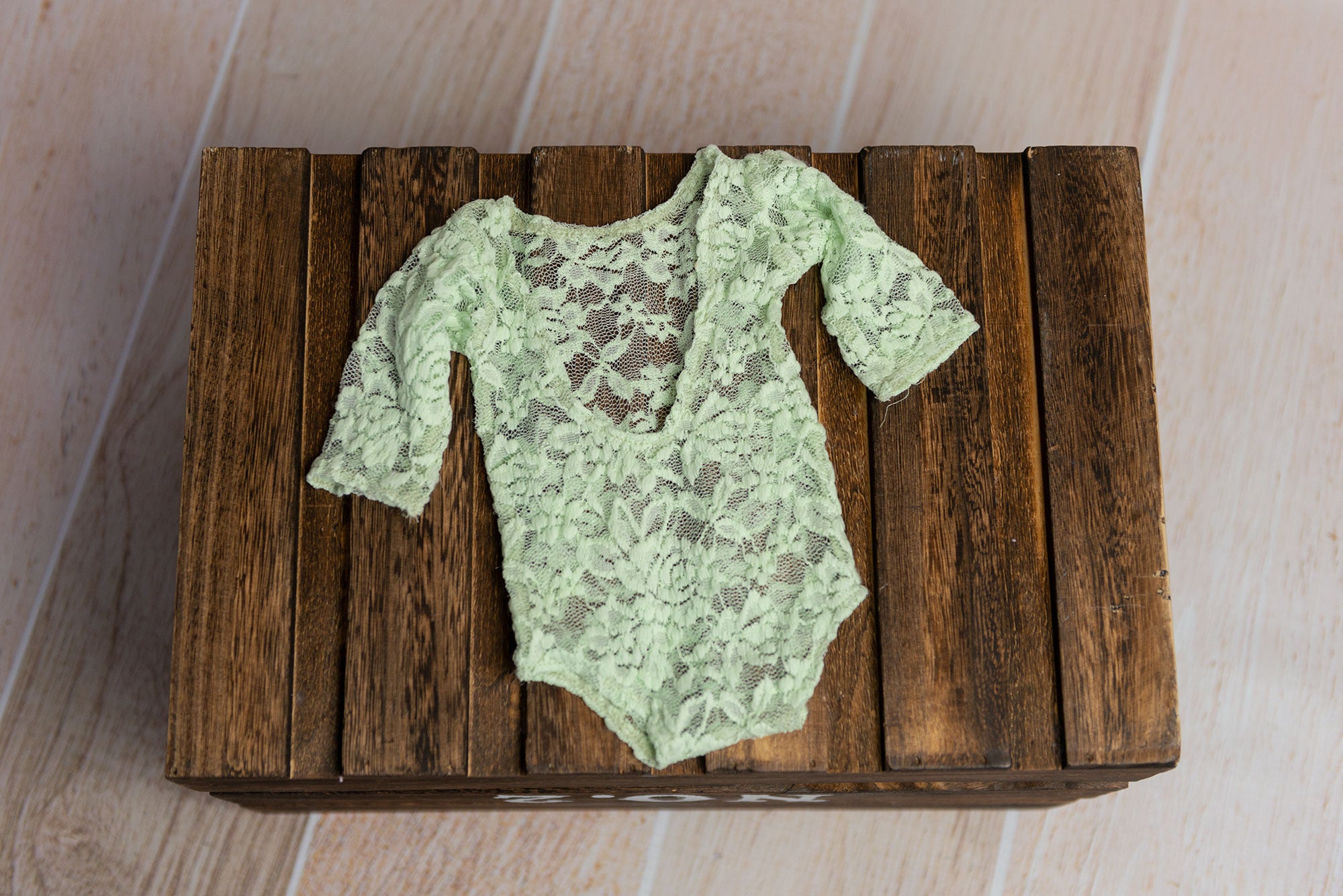 Lace Bodysuit - Mint - Model 1