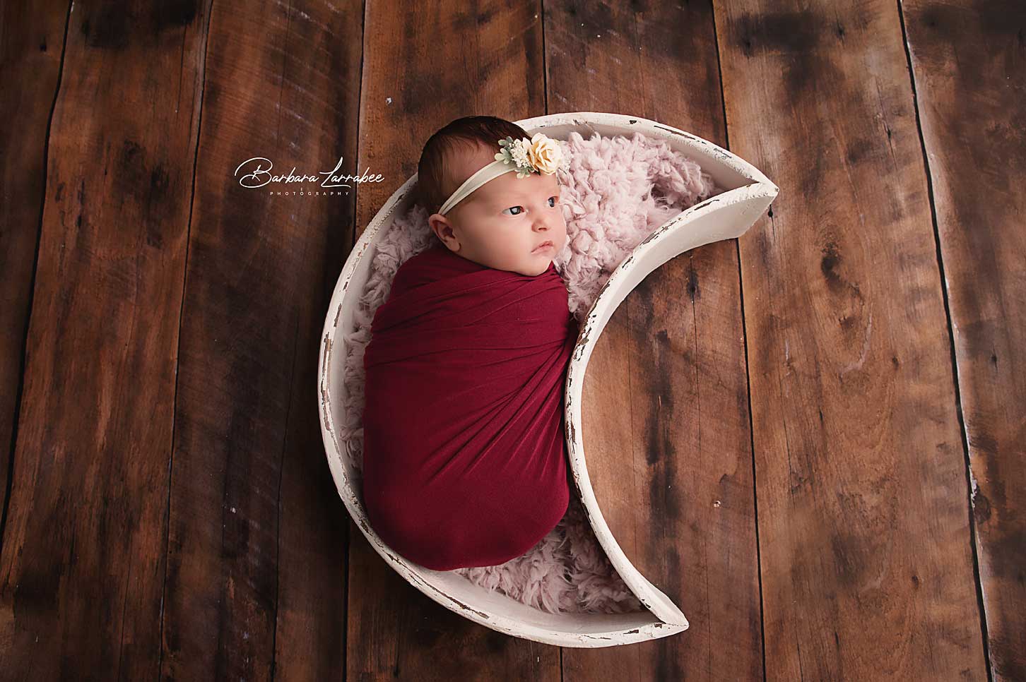 Antique fashion rattan bowl, newborn photography props, wooden bowl