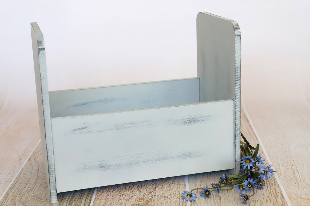 Vintage Crib - Straight - Light Blue Printed Side