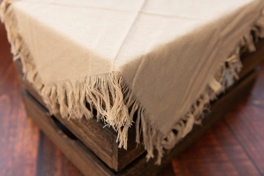 Linen Blanket - Khaki
