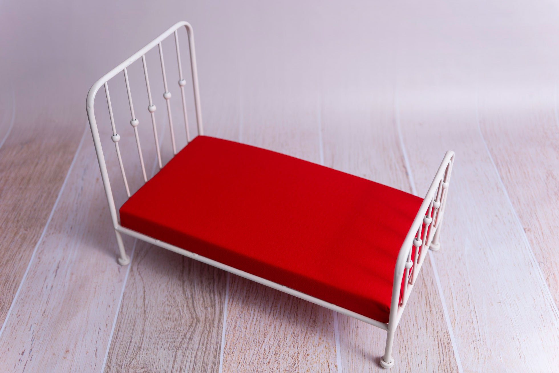 Mattress with Cover - Textured - Red