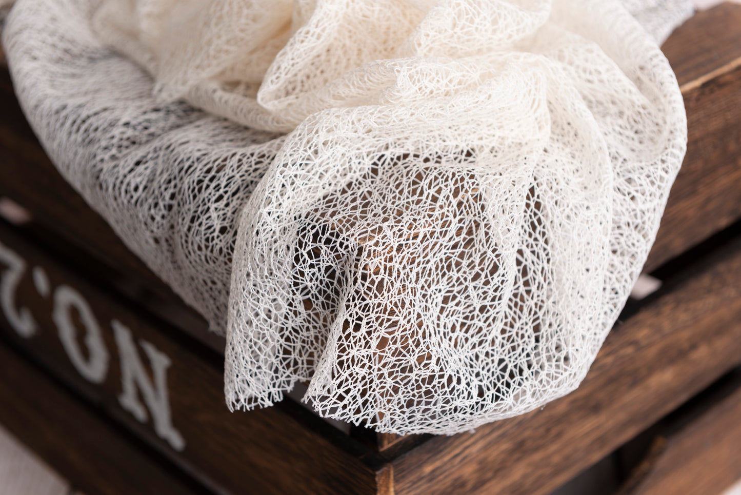 Mesh Lace Baby Wrap - Ivory