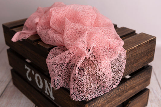 Mesh Lace Baby Wrap - Quartz Pink