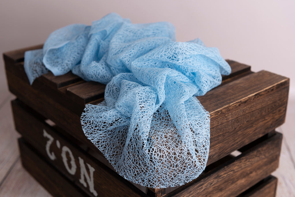 Mesh Lace Baby Wrap - Cloud