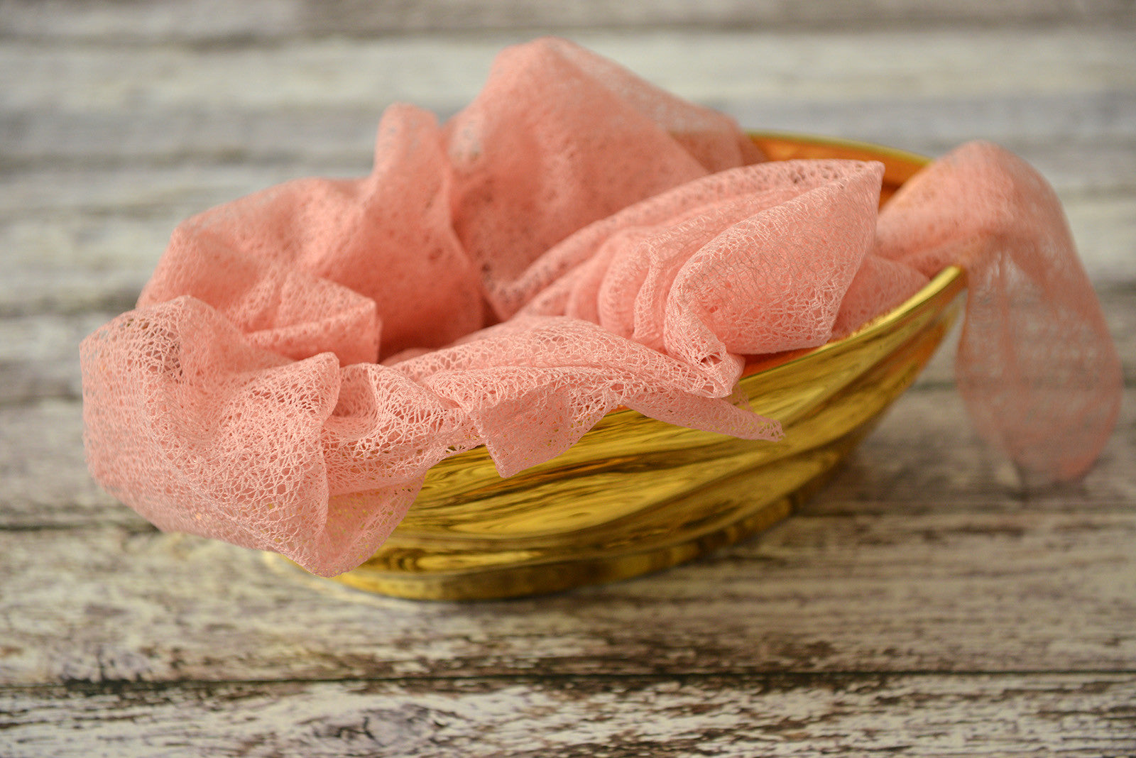 Mesh Lace Baby Wrap - Salmon Pink-Newborn Photography Props