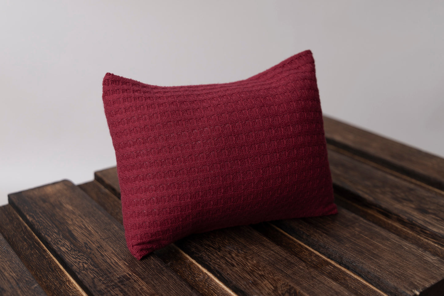 Mini Pillow with Cover - Perforated - Cranberry