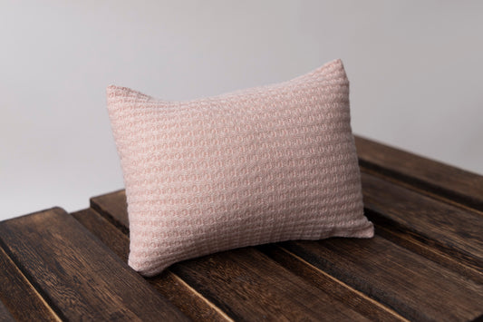 Mini Pillow with Cover - Perforated - Nude Pink