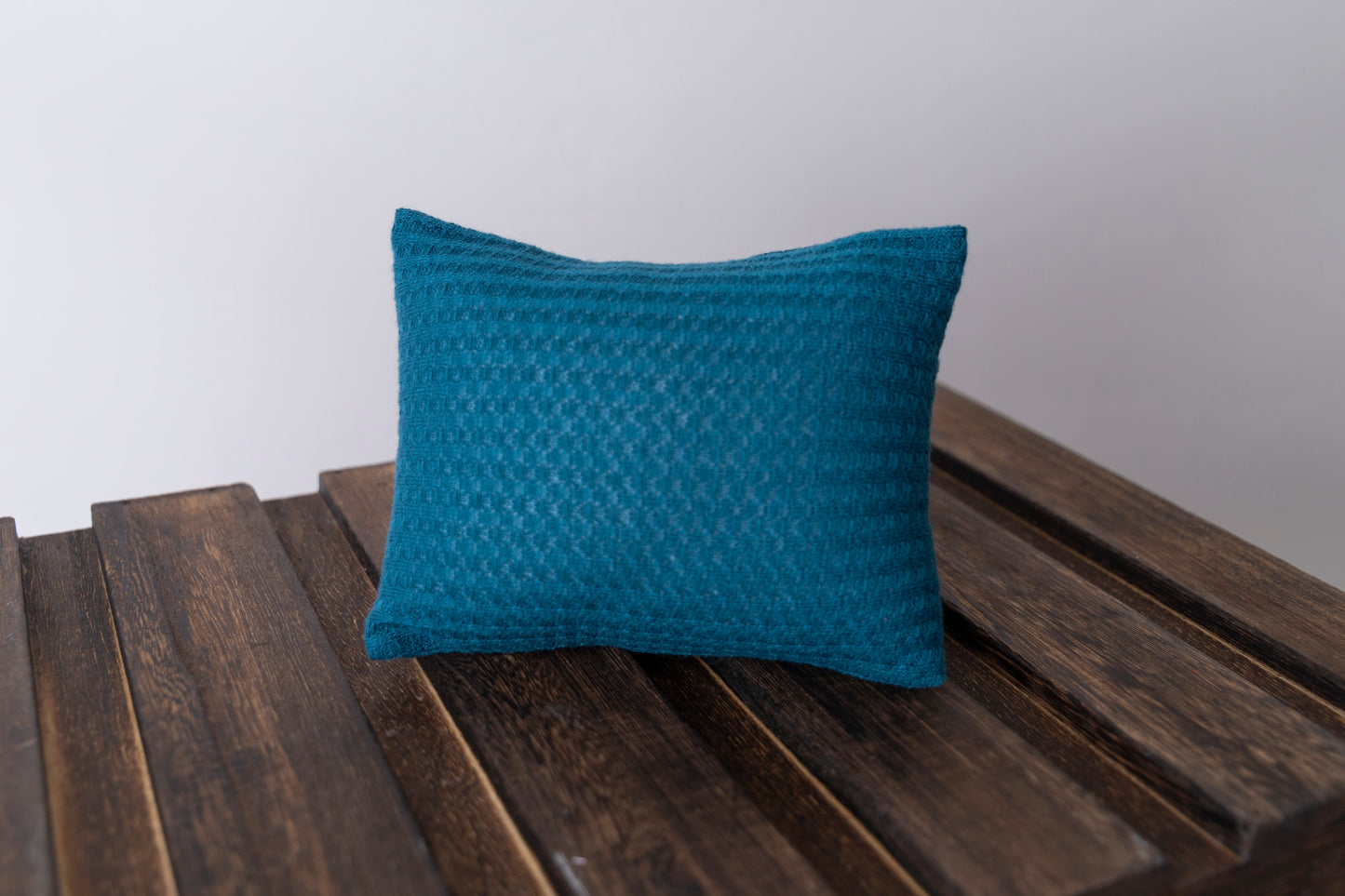 Mini Pillow with Cover - Perforated - Teal