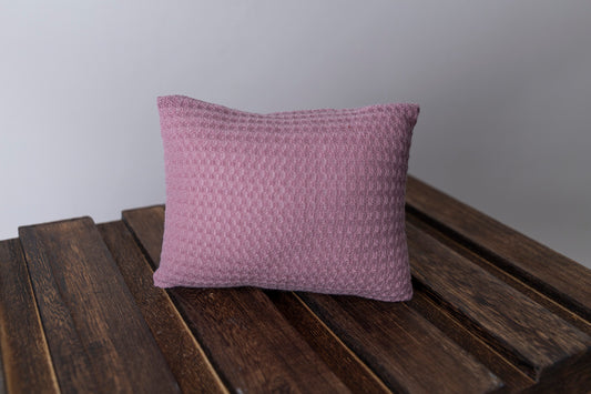 Mini Pillow with Cover - Perforated - Mauve