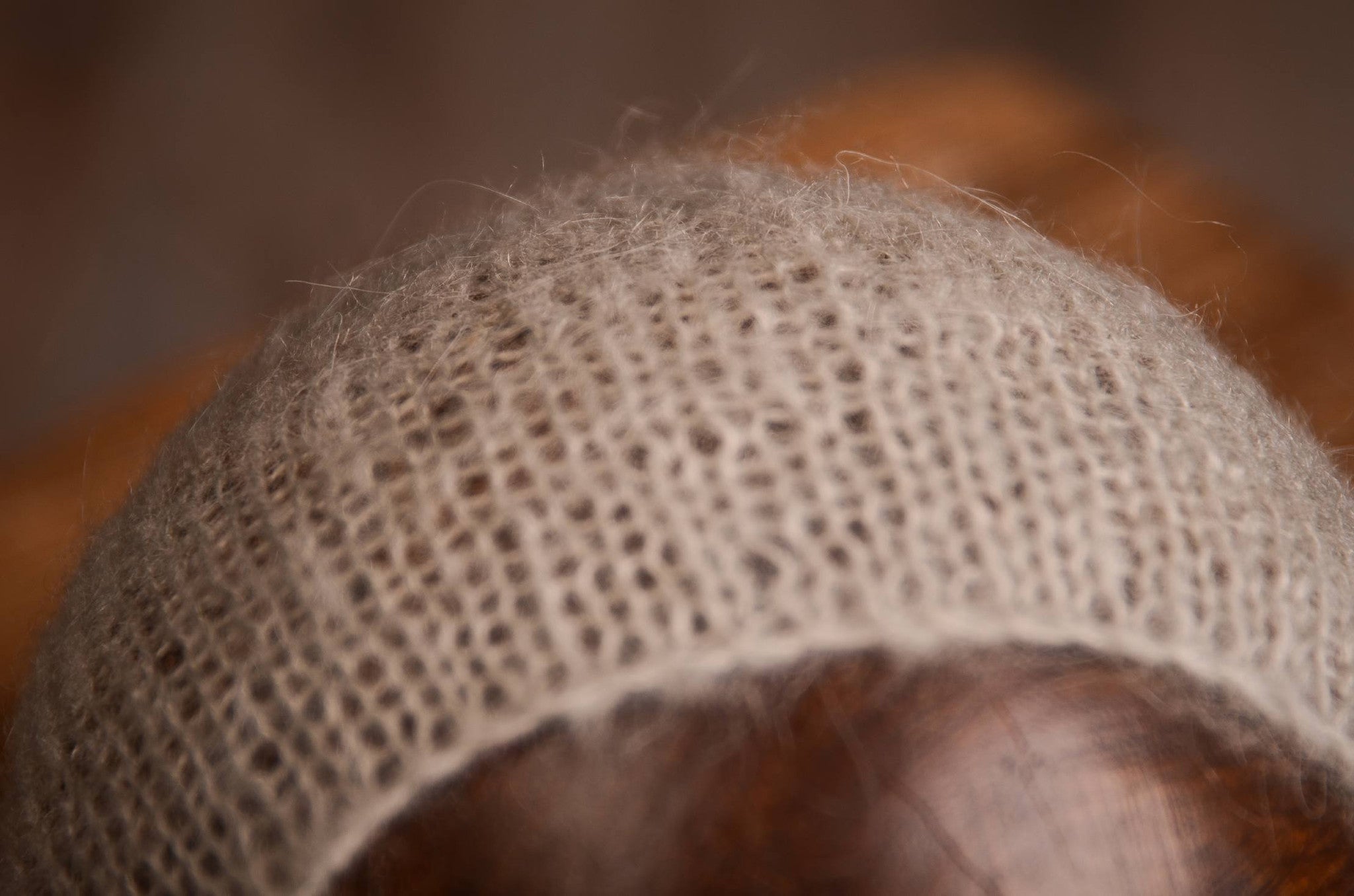 Mohair Bonnet - Beige-Newborn Photography Props