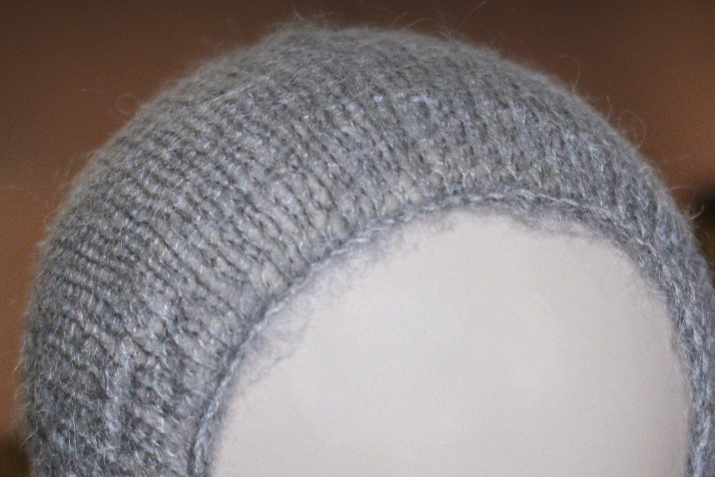 Mohair Bonnet - Gray-Newborn Photography Props