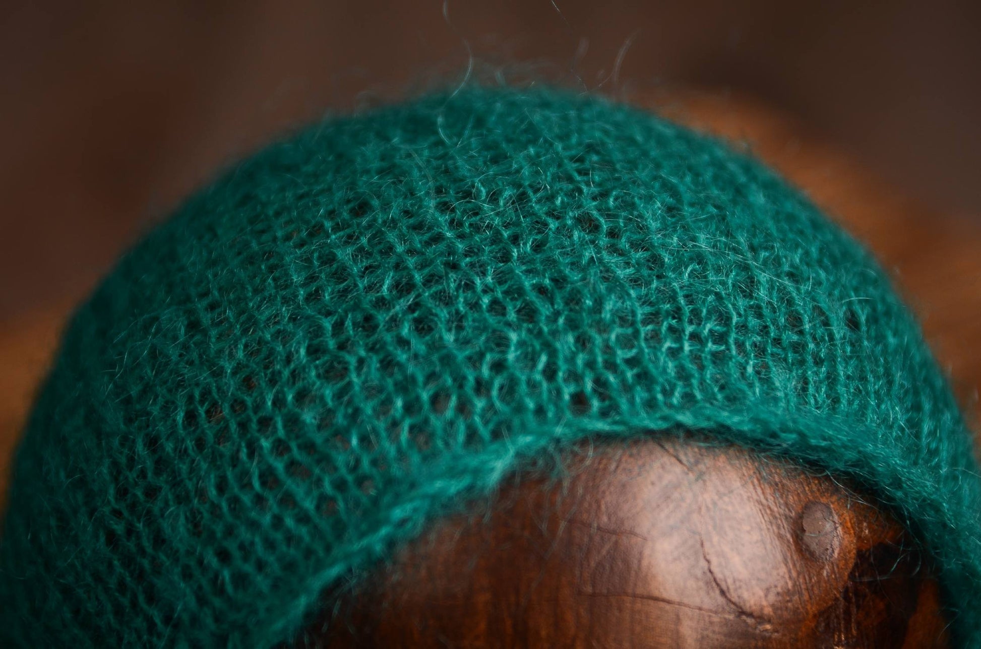Mohair Bonnet - Peacock Green-Newborn Photography Props