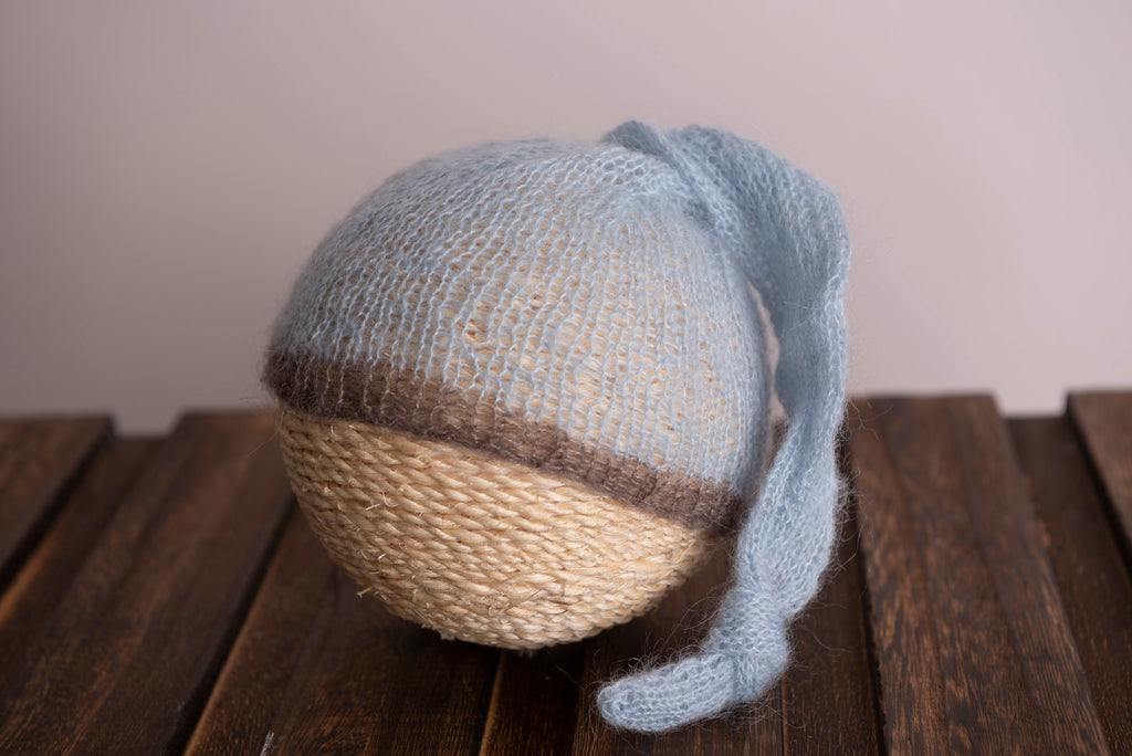 Mohair Sleeping Hat - Cloud