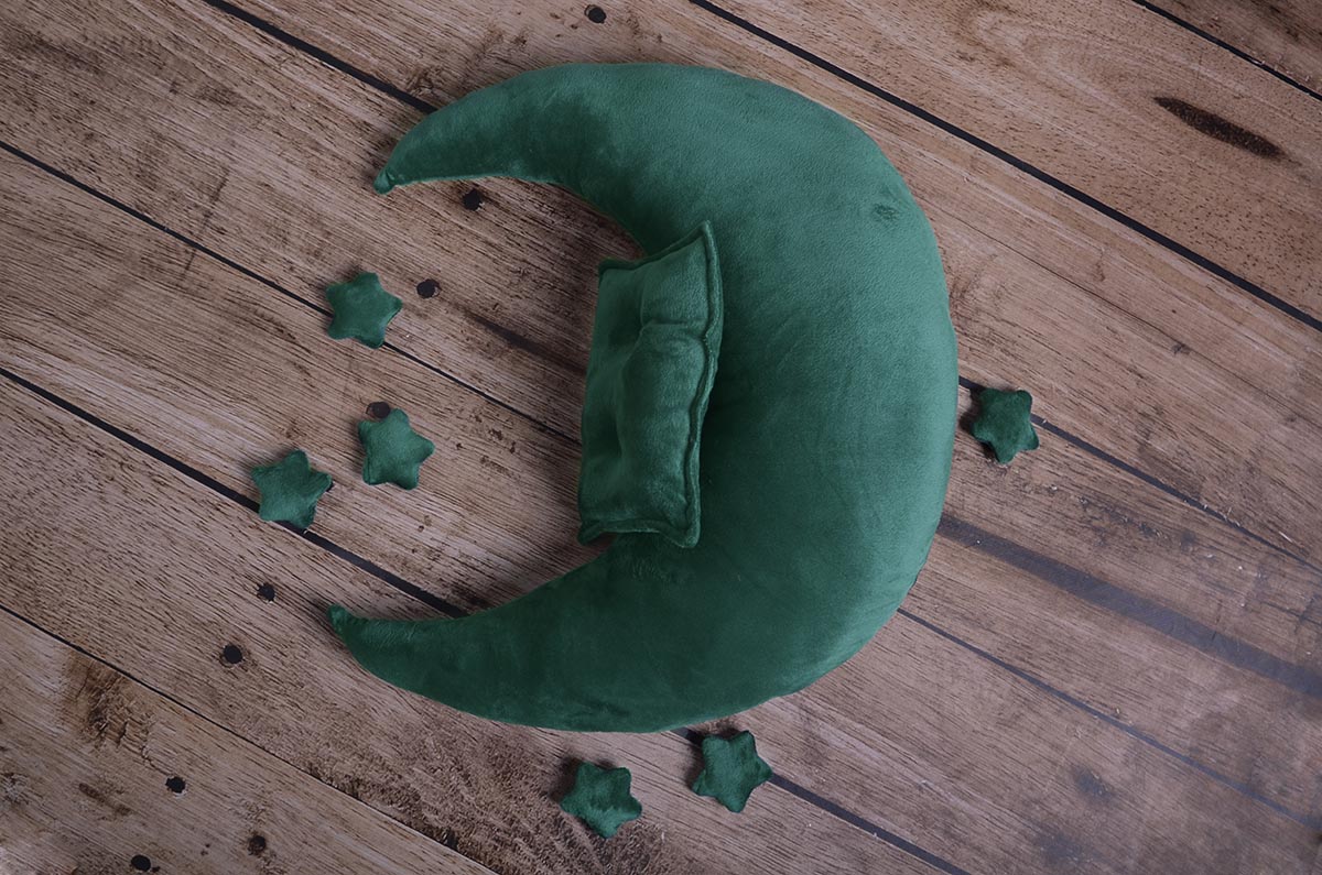 Moon Pillow Set - Green
