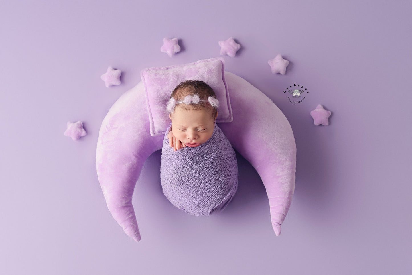 Moon Pillow Set - Lilac