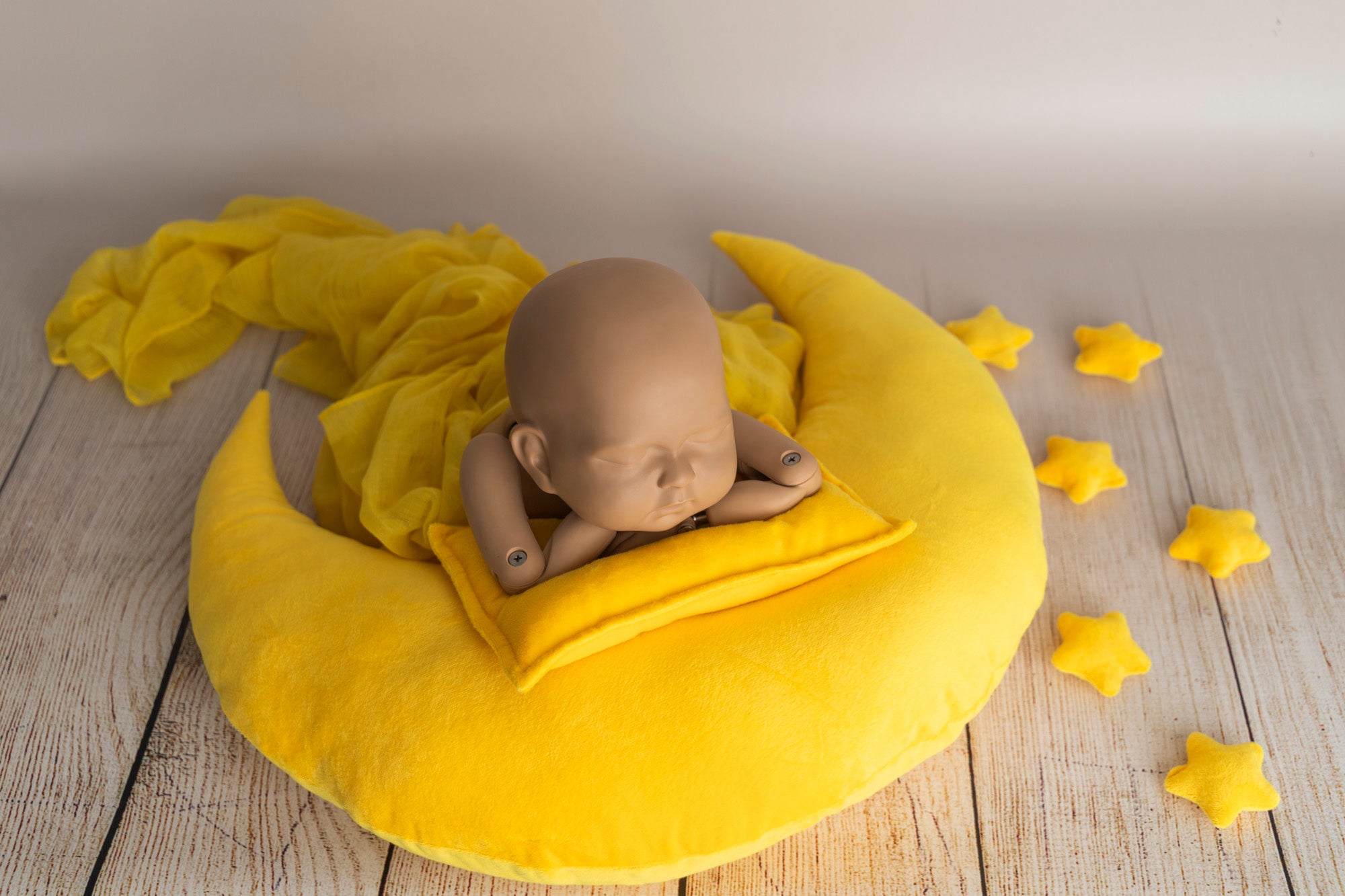 Yellow moon sale pillow