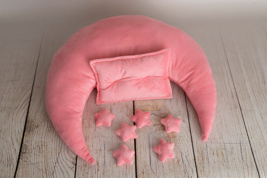 Moon Pillow Set - Pink