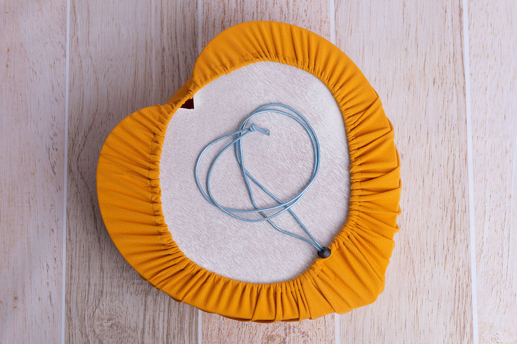 Toggle Tie Cover for Vintage Heart Bowl - Textured - Mustard