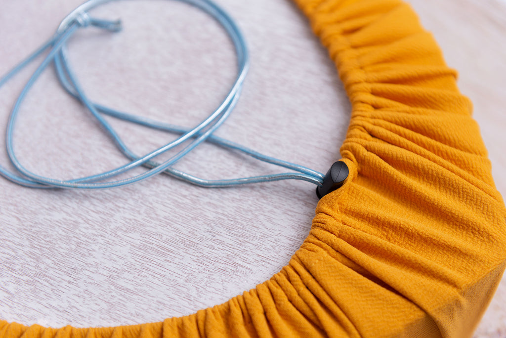 Toggle Tie Cover for Vintage Heart Bowl - Textured - Mustard