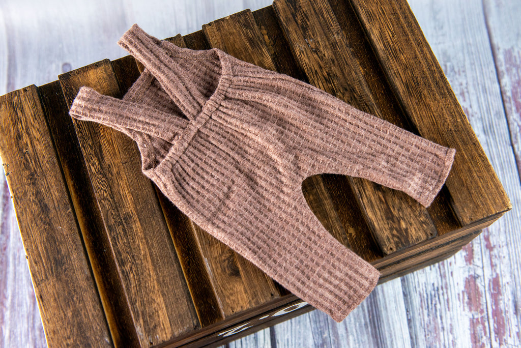 Overall with Buttons - Perforated - Mocha