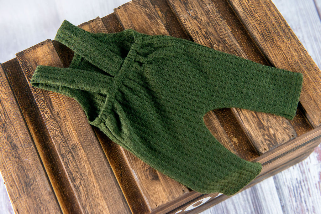 Overall with Buttons - Perforated - Olive